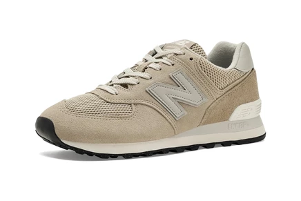 Женские кроссовки New Balance WL574V2, бежево-белые