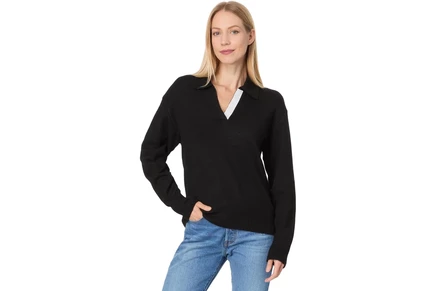 Свитер Michael Stars Jonas Johnny Collar Sweater