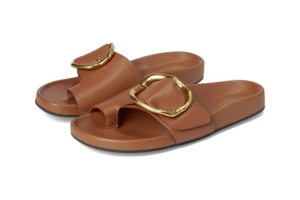 Franco Sarto Brianka Slide Sandals tan leather