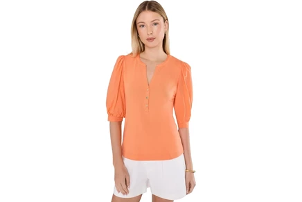 Lilly Pulitzer Ronson Knit Top sunset orange