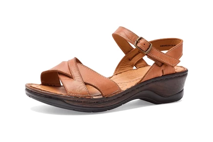 Женские сандалии Spring Step Amareza, на танкетке, верблюжие