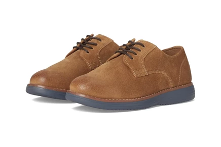 Мужские кроссовки Johnston & Murphy Kids Upton Plain Toe (Little Kid/Big Kid) snuff oiled suede