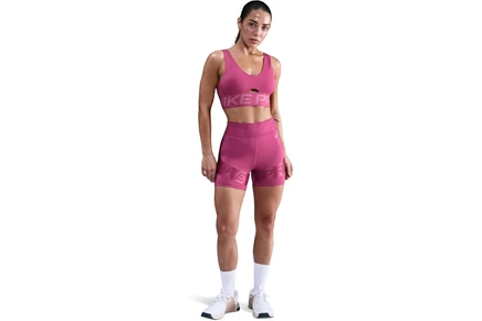 Женский спортивный бюстгальтер Nike Pro Indy Plunge, бордово‑белый