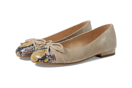 Женские балетки Pelle Moda Saida из замши, бежевые