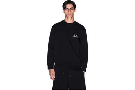 Женский свитшот Armani Exchange Gold Detail Pullover Sweatshirt