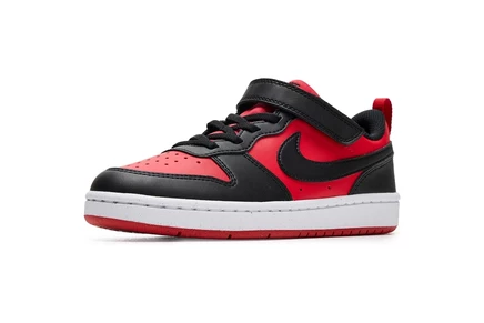 Детские кроссовки Nike Kids Court Borough Low Recraft, красно-черно-белые
