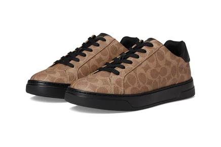 Мужские кроссовки COACH High Line Sneakers In Signature Canvas