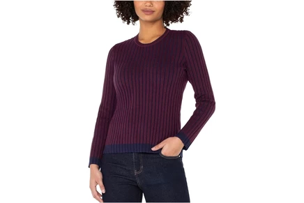 Свитер Liverpool Los Angeles Long Sleeve Crew Neck Ribbed Sweater