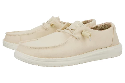 Hey Dude Wendy Stretch Canvas off-white