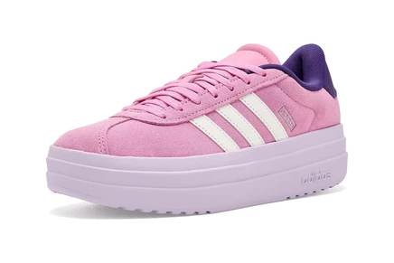 Детские кроссовки adidas VL Court Bold, бело-фиолетовые