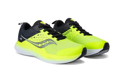 Детские кроссовки Saucony Kids Ride KDZ, лаймово-черные