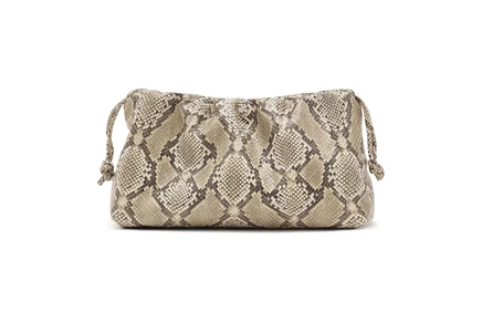 Loeffler Randall Kiri Multi Ring Dumpling Pouch natural snake
