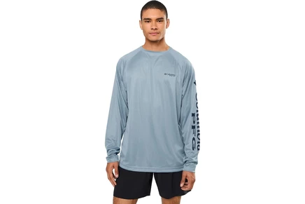 Columbia PFG Terminal Tackle Long Sleeve Shirt dockside blue heather/collegiate navy