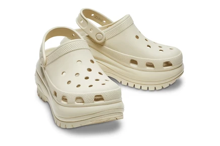 Унисекс сабо Crocs Mega Crush, бежевые