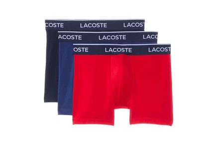 Мужские боксер-брифы Lacoste, 3 шт., разноцветные