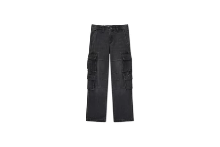 Джинсы abercrombie kids Baggy Denim Cargo Pants (Big Kid)