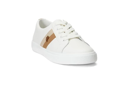 Женские кеды Lauren Ralph Lauren Janson II кожаные, белые
