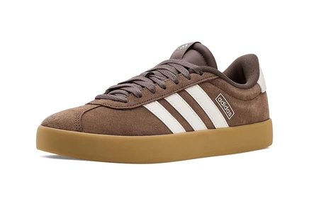 Женские кеды Adidas VL Court 3.0, коричнево-белые
