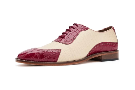 Мужские оксфорды Stacy Adams Tarango Modified Cap Toe, малиново‑мульти