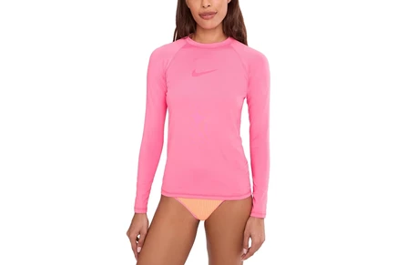 Женский рашгард Nike Dri-FIT UV Hydroguard, розовый