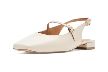 Amie Rafa Athena Mary Jane Flats white