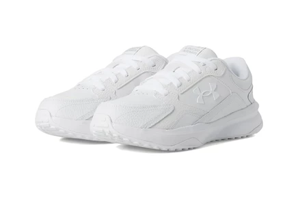 Женские кроссовки Under Armour Edge Leather white/white/white