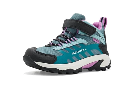 Детские кроссовки Merrell Moab Speed 2 Mid, серо-черные