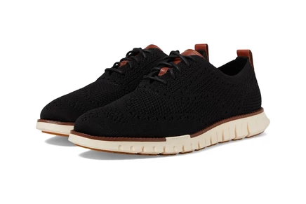 Мужские оксфорды cole haan zerogrand stitchlite, черно-слоновая кость