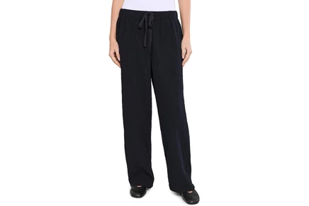 Женские брюки Eileen Fisher из хлопка, черные