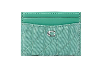 Унисекс кредитница Coach Essential Card Case с прострочкой, айвори