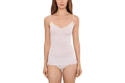 Женская майка Hanro Seamless V‑образная, светло‑зеленая
