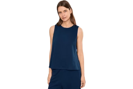 Женская футболка Eileen Fisher Garment Dyed Terry Crew Neck Tank