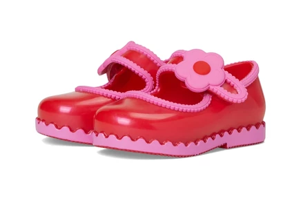 Детские балетки Mini Melissa Hip Ballerina, красно-сиреневые