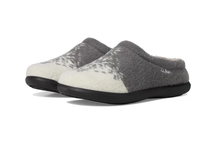 warm gray/pearl fair isle