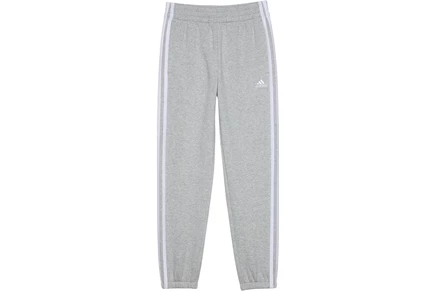 Брюки adidas Kids 3-Stripes Cotton Fleece Joggers (Big Kid)