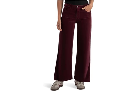 Брюки KUT from the Kloth Meg High Rise Fab Ab Wide Leg Raw Hem-Long Inseam