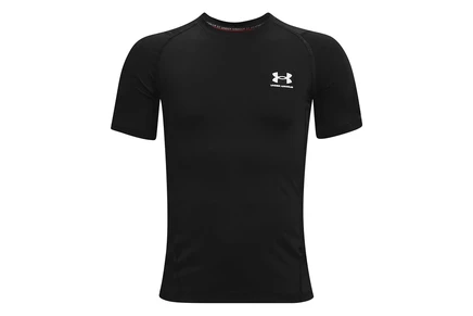 Детская футболка Under Armour Kids HeatGear, черно-белая