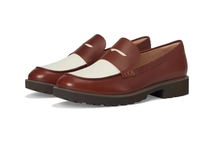 Женские лоферы Cole Haan Gwendolyn, темно-коричневые/айвори