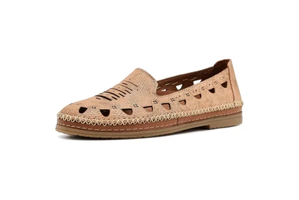 Женские лоферы Spring Step Anoura кожаные, персиковые