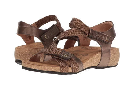 Женские босоножки Taos Footwear Trulie кожаные, бронзовые