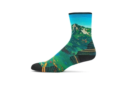 Носки Smartwool Hike Targeted Cushion Mountain Lake Print Crew Socks