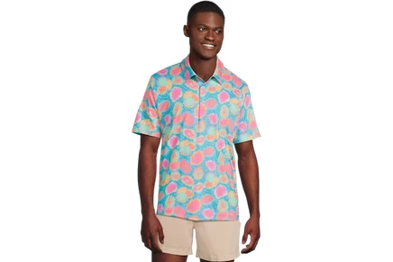 Мужская рубашка Chubbies The Hippy Dippy (Performance Polo) bright blue