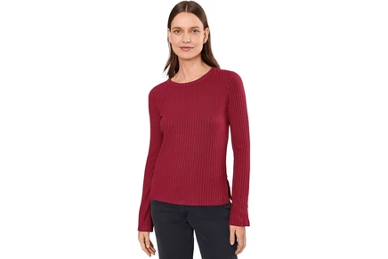 Топ Liverpool Los Angeles Long Sleeve with Slit Scoop Neck Knit Top