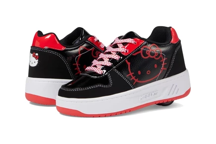 Унисекс кроссовки Heelys Kama Hello Kitty, черно-красные