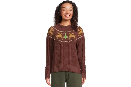 Свитер L.L.Bean Signature Cotton Fisherman Crewneck Novelty Sweater