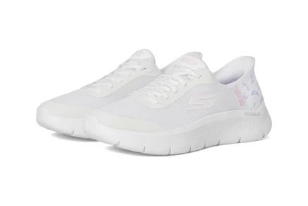 Женские кроссовки SKECHERS Performance Go Walk Flex Eva Hands Free Slip-Ins white/pink