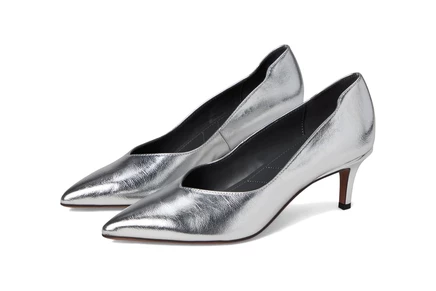 Franco Sarto Aurora Pumps silver metallic faux leather