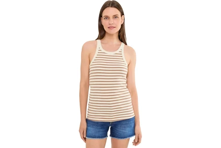 Женская футболка Faherty Surfside Rib Tank