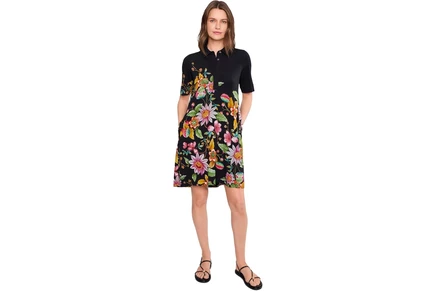 Платье Johnny Was The Janie Favorite Polo Swing Dress- Orlaya Black