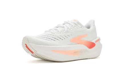 Женские кроссовки Brooks Glycerin Max 2, бело-коралловые